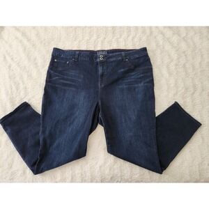 Lucky Brand Women's Emma Legging Jeans Size 22W Dark Wash Stretch Denim